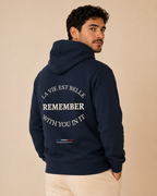Remember Navy Hoodie